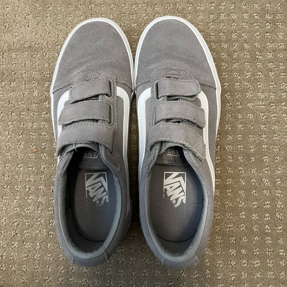 Women’s Gray Suede Velcro Vans